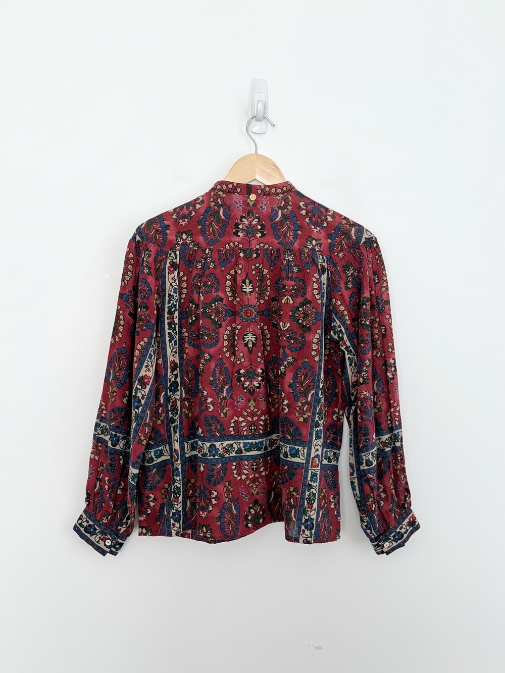 Antik Batik Tamir Embroidered Cotton Crepe Blouse - Picture 12 of 12